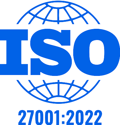ISO 27001:2022 certification logo